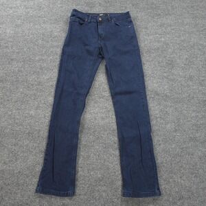 Barbell Apparel Jeans Mens 32x34 Blue Boot Cut Athletic Fit Dark Wash Denim Gym